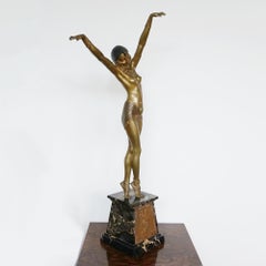 « Danseuse égyptienne », une sculpture originale en bronze de Demetre Chiparus
