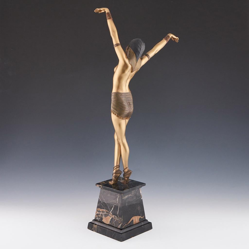 Art Deco 'Egyptian Dancer' Original Bronze Sculpture by Demetre Chiparus For Sale