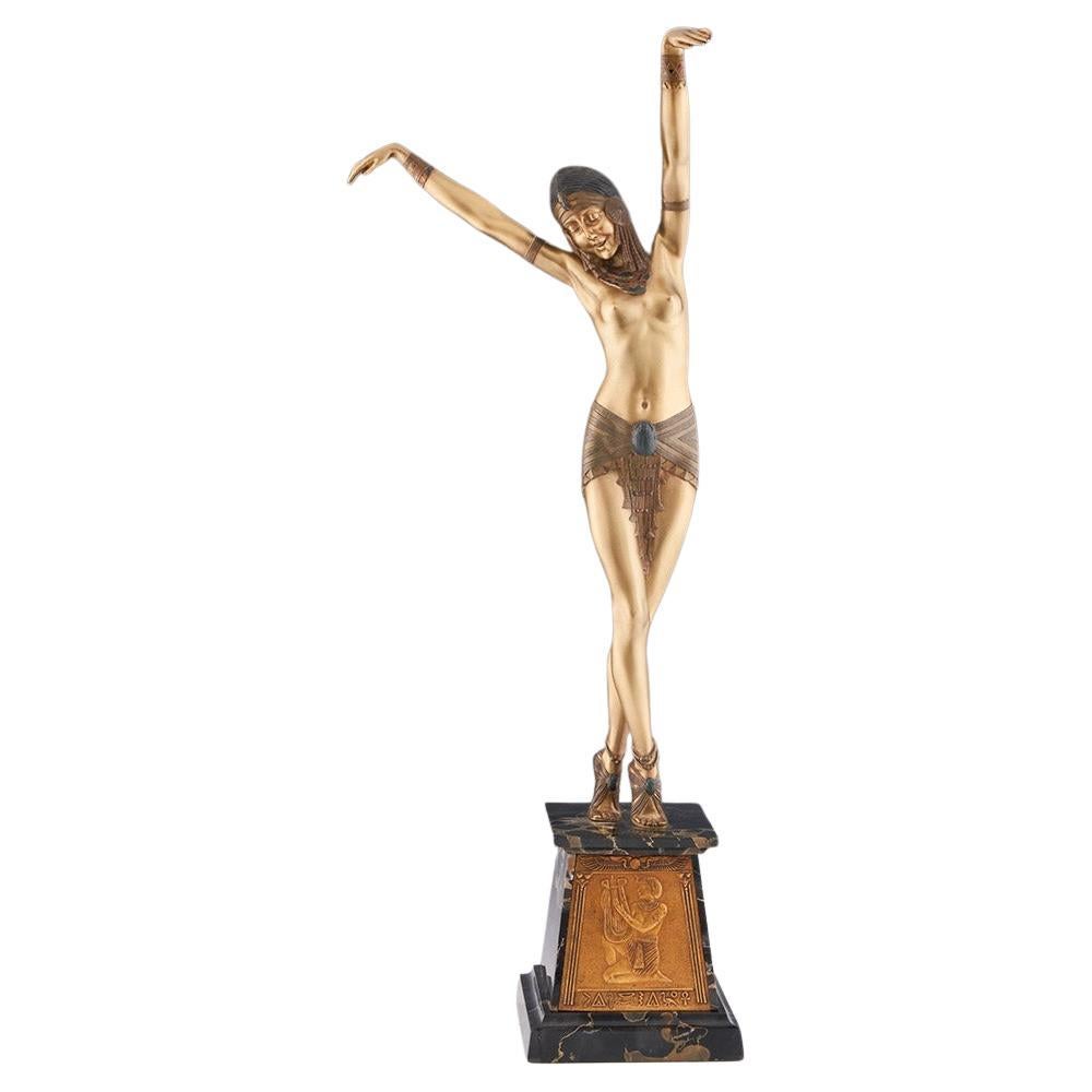 'Egyptian Dancer' Original Bronze Sculpture by Demetre Chiparus For Sale