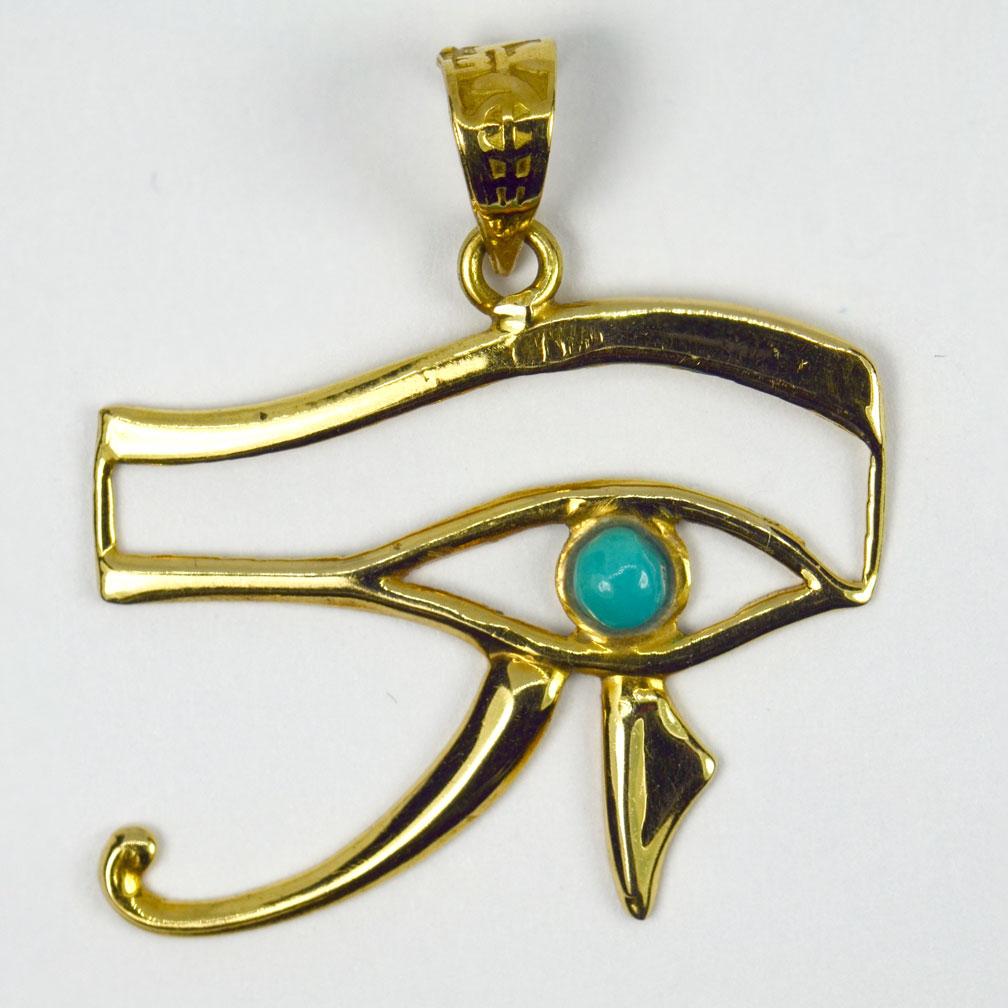 eye of horus gold necklace