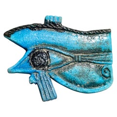 Egyptian Faience Wedget-Eye Amulet