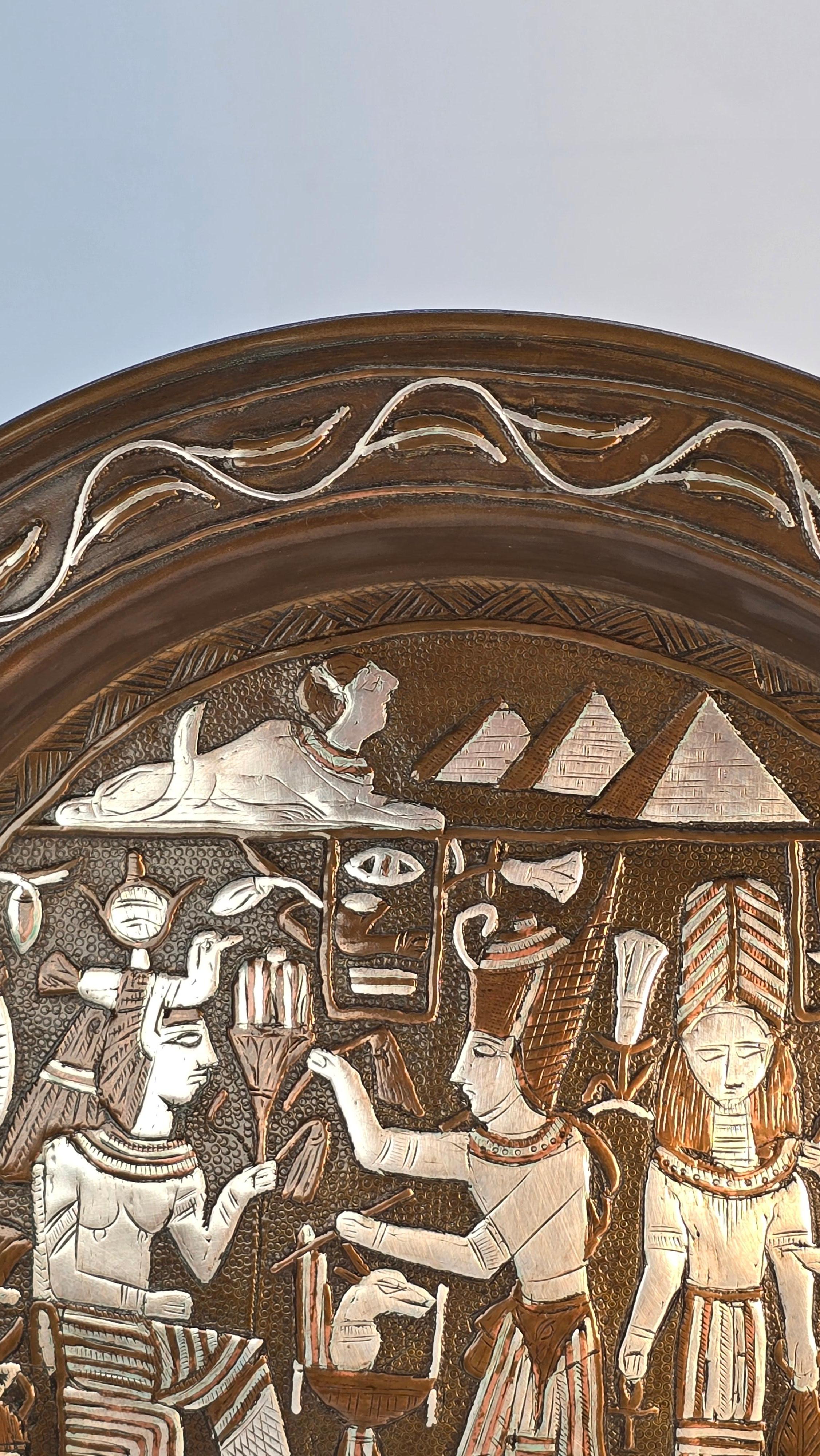 Caricatore egiziano Grand Tour Cairo ware in argento intarsiato, circa 1900 in vendita 7