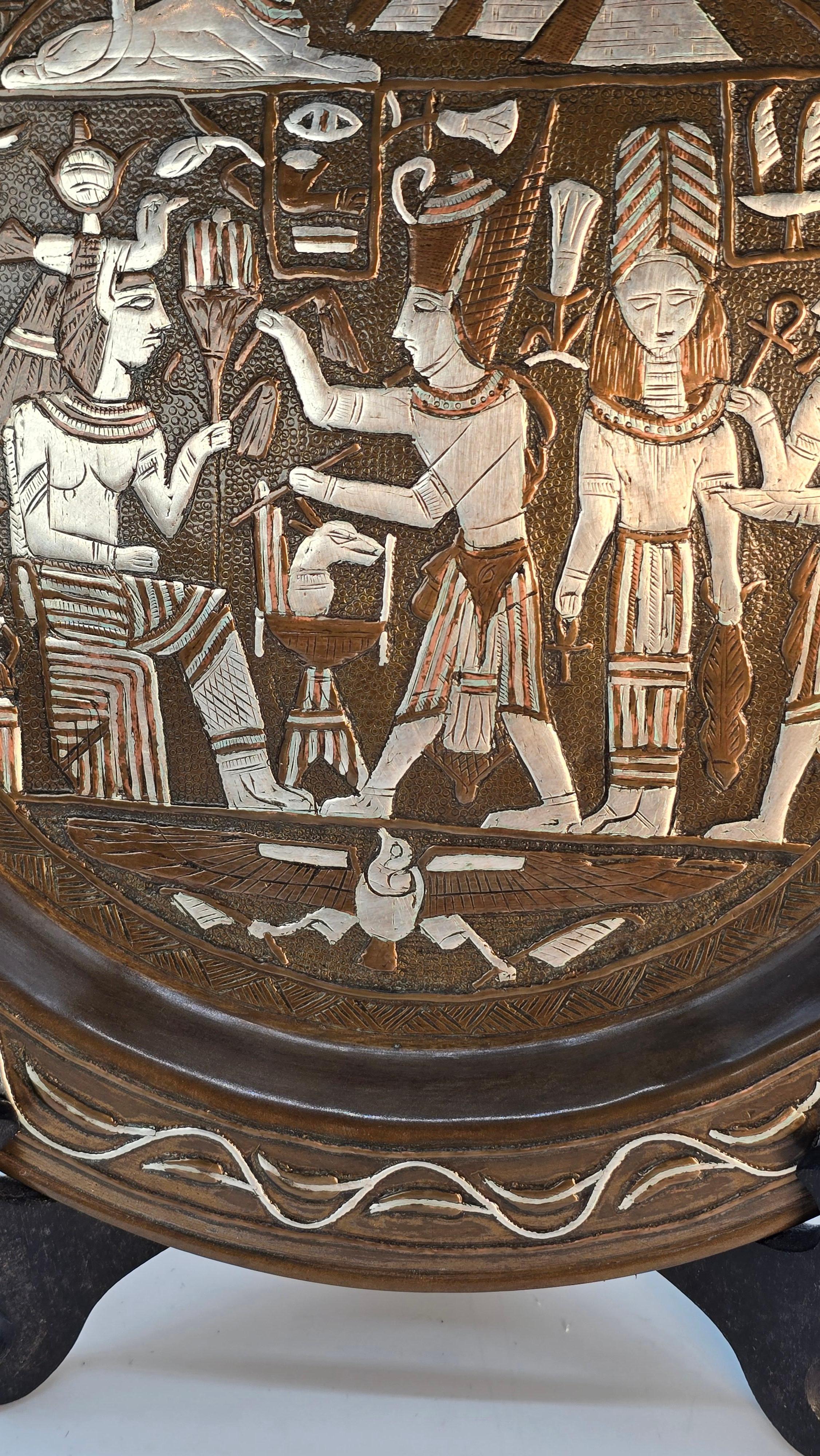 Argento Caricatore egiziano Grand Tour Cairo ware in argento intarsiato, circa 1900 in vendita