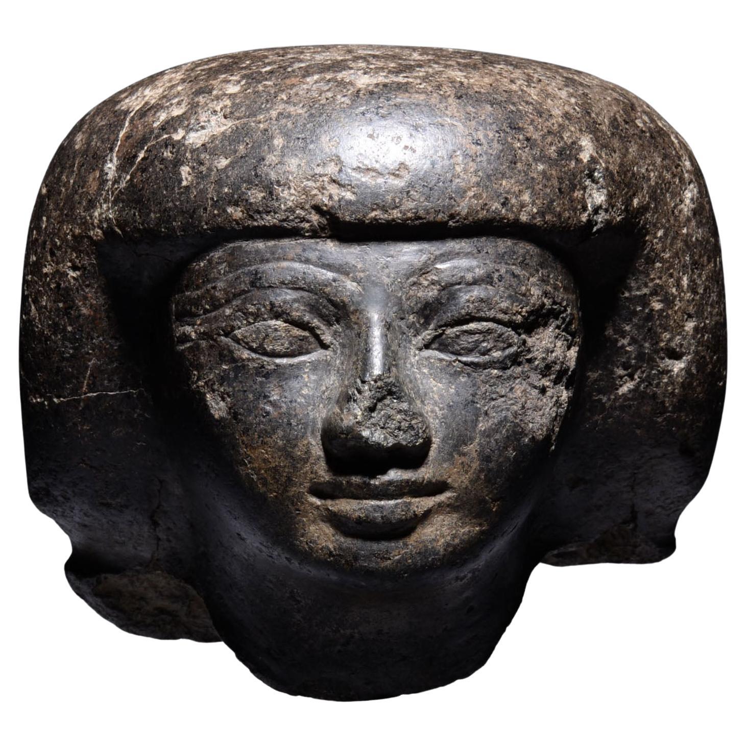 Egyptian Head of a Man For Sale
