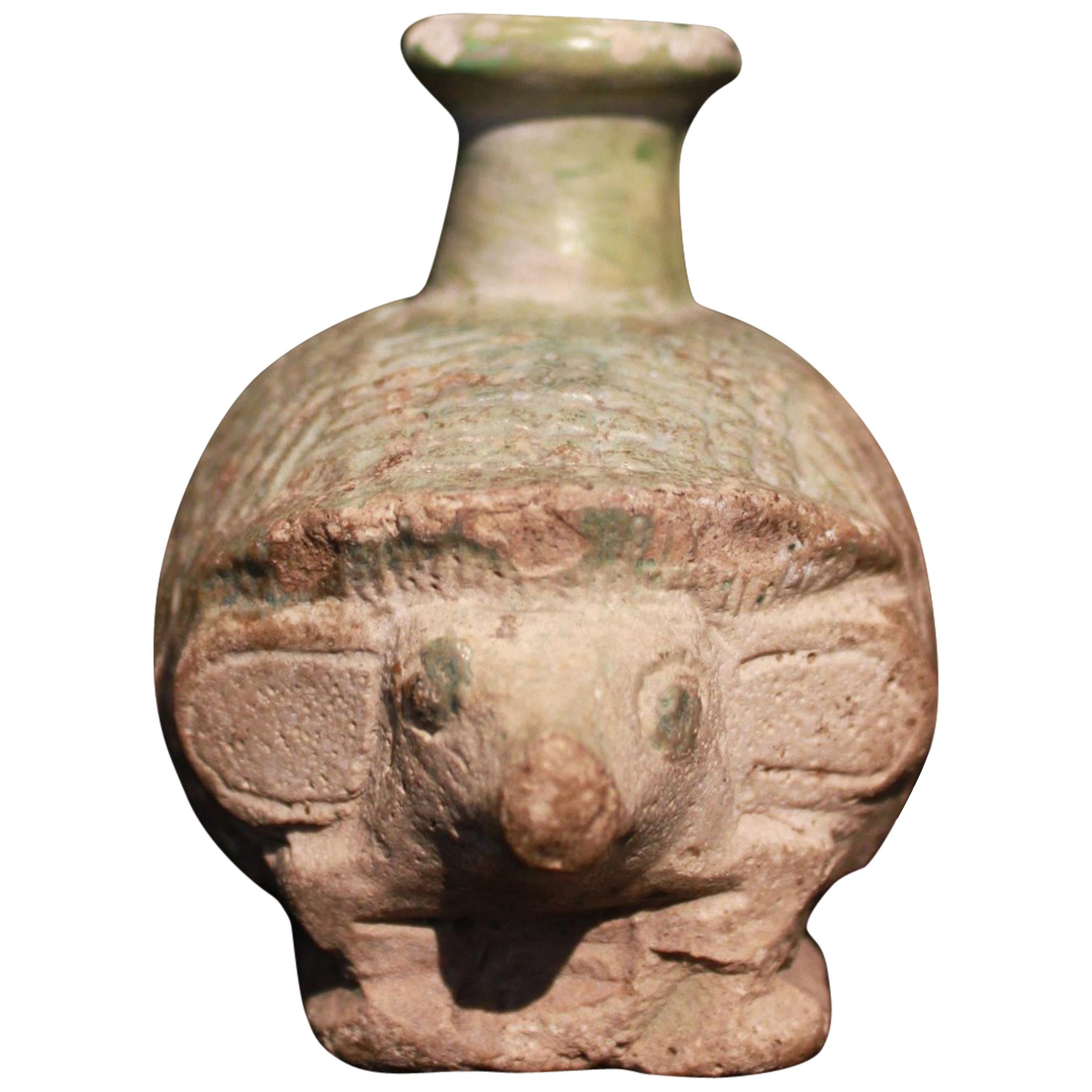 Egyptian Hedgehog Cosmetic Vase, Egypt or Rhodes, circa 664-252 BC For Sale