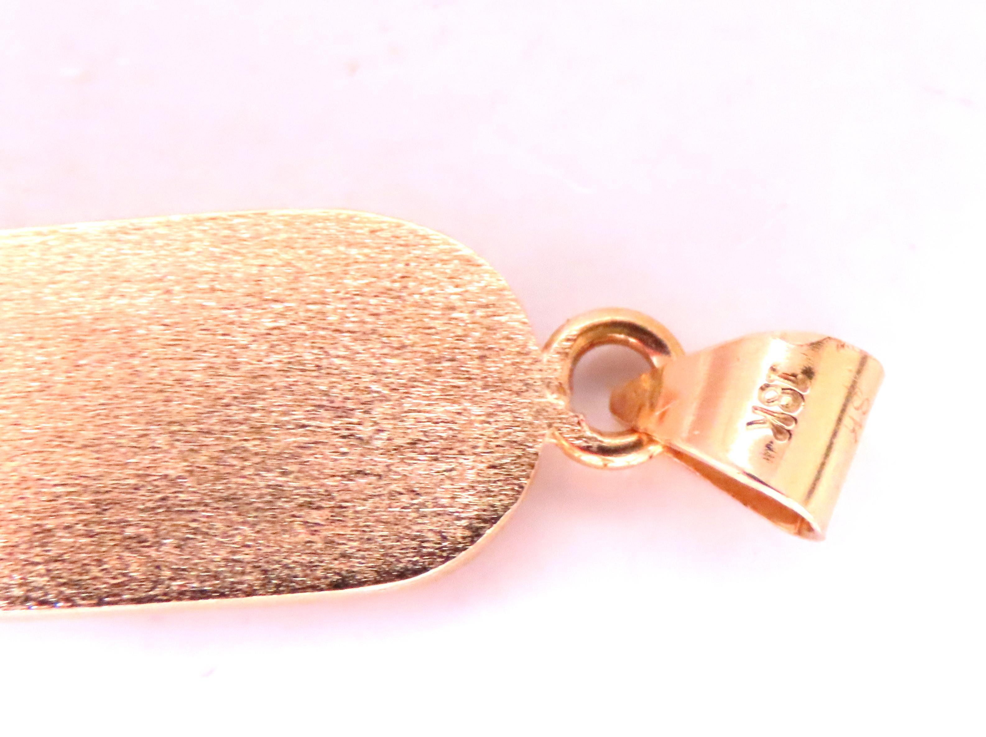 Cabochon Egyptian Hieroglyphic Name Peridot 18kt 12509 For Sale