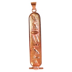 Egyptian Hieroglyphic Name Peridot 18kt 12509
