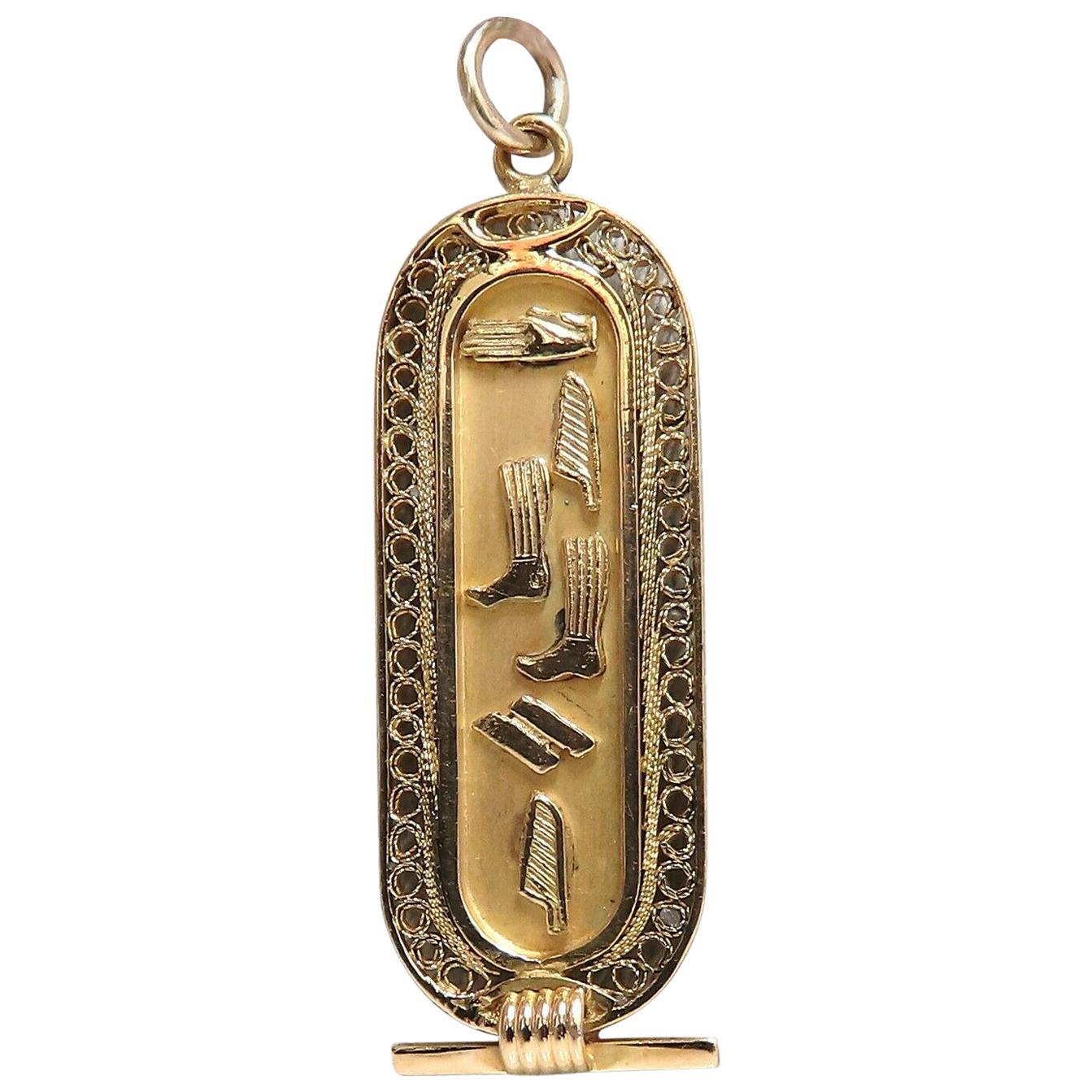 Hieroglyph Pendant - 6 For Sale on 1stDibs | hieroglyph necklace