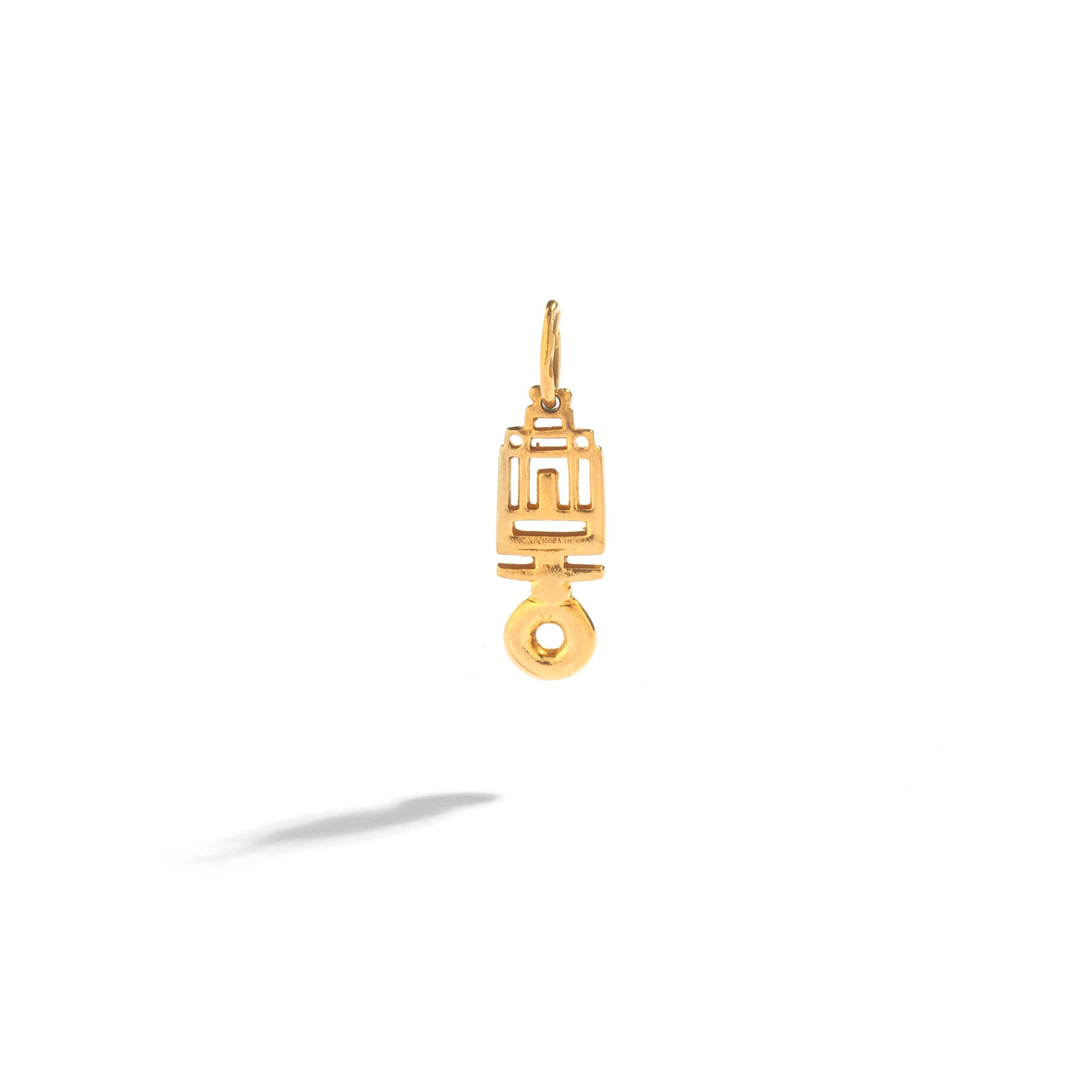 Immerse yourself in the allure of ancient Egypt with our Egyptian Hieroglyphic Symbol Yellow Gold Pendant Charm. Inspired by the captivating era of the pharaohs, this pendant charm encapsulates the essence of Egyptian revival.

Crafted with the