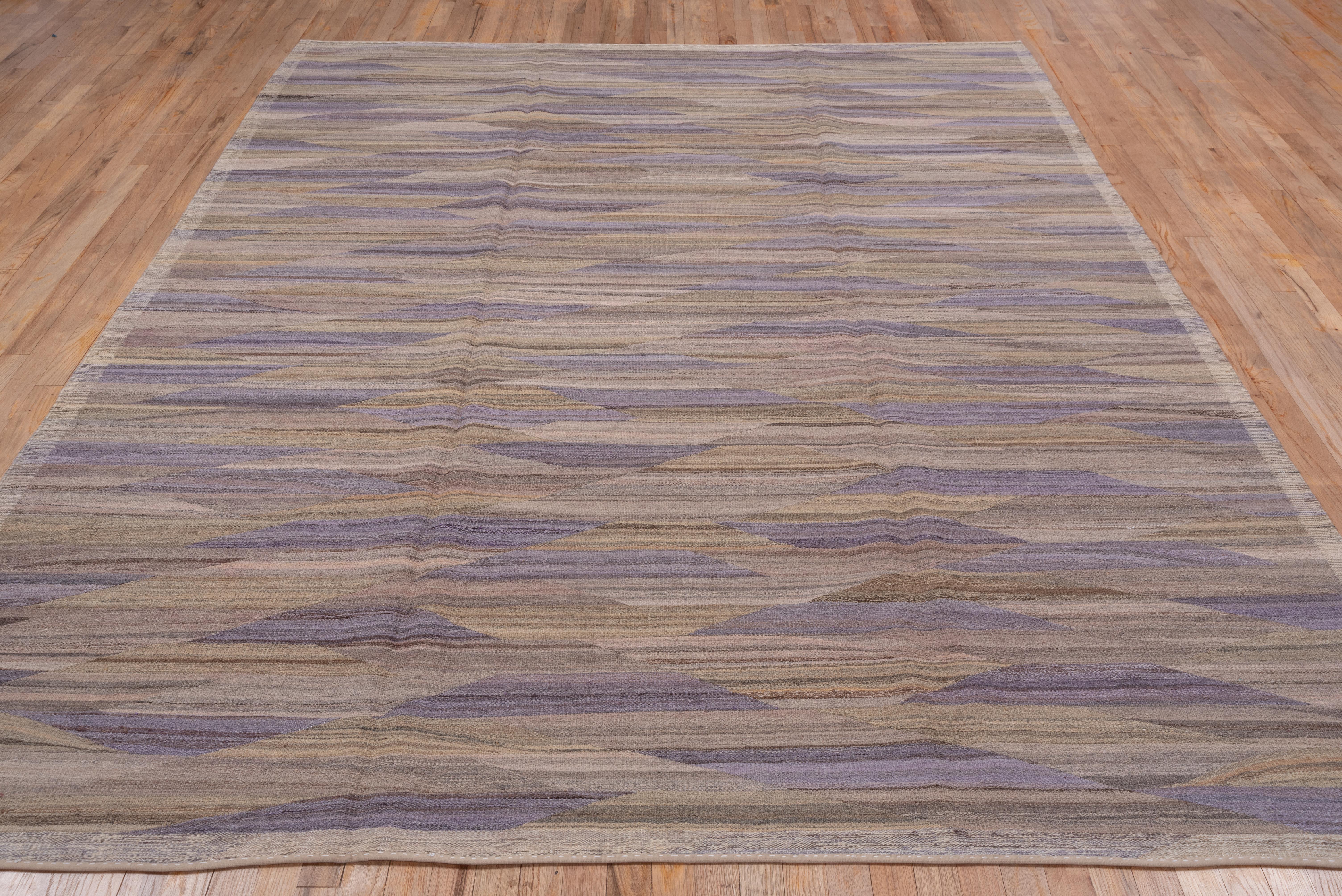 Metà XX secolo Kilim egiziano a trama piatta multicolore in vendita