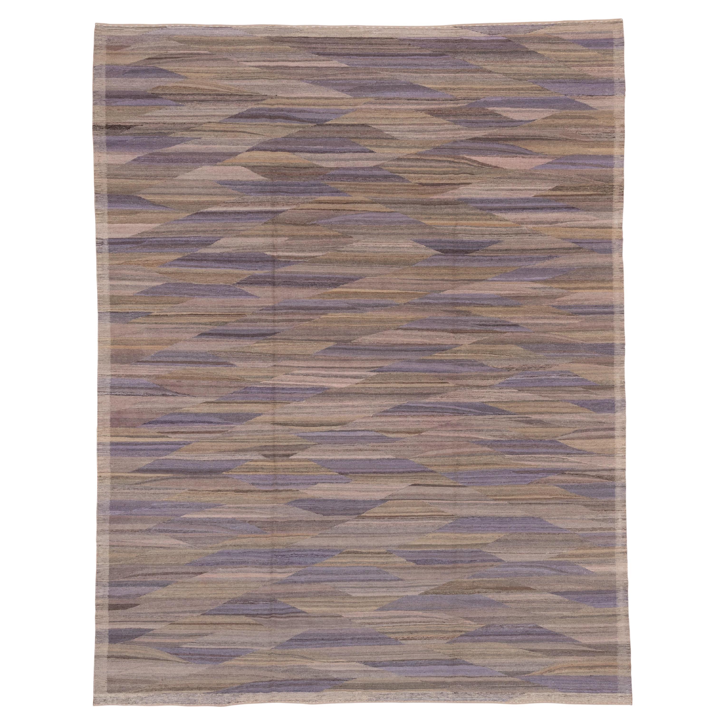 Tapis Kilim égyptien tissé à plat multicolore