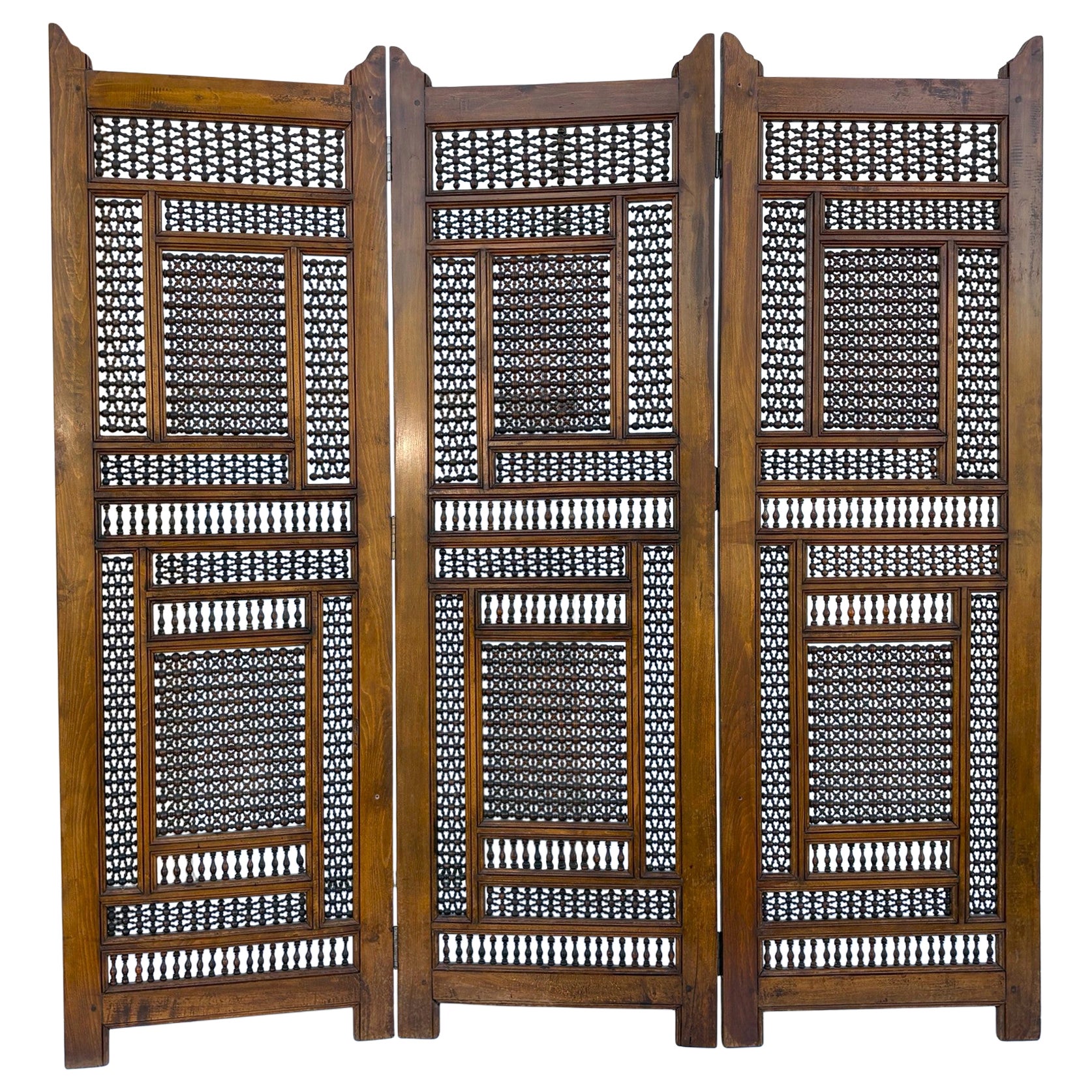 Separador Egipcio Mashrabiya de 3 Paneles en venta
