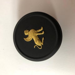 Egyptian Motiff Basalt Jasperware Wedgwood Box