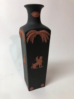 Egyptian Motiff Basalt Jasperware Wedgwood Vase