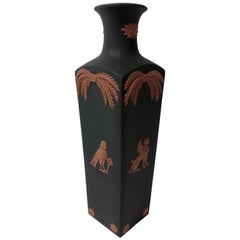 Egyptian Motiff Basalt Jasperware Wedgwood Vase