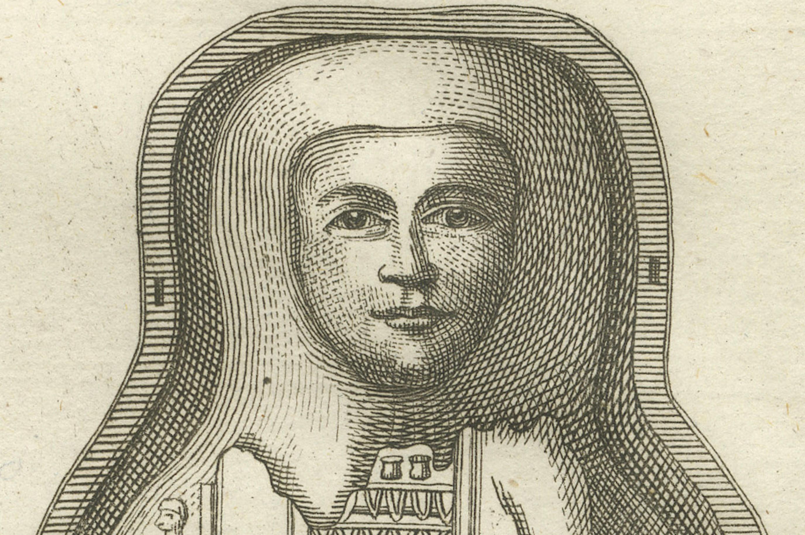Momia egipcia y sarcófago con frasco canopo - Grabado de antigüedades, 1776 en venta 1