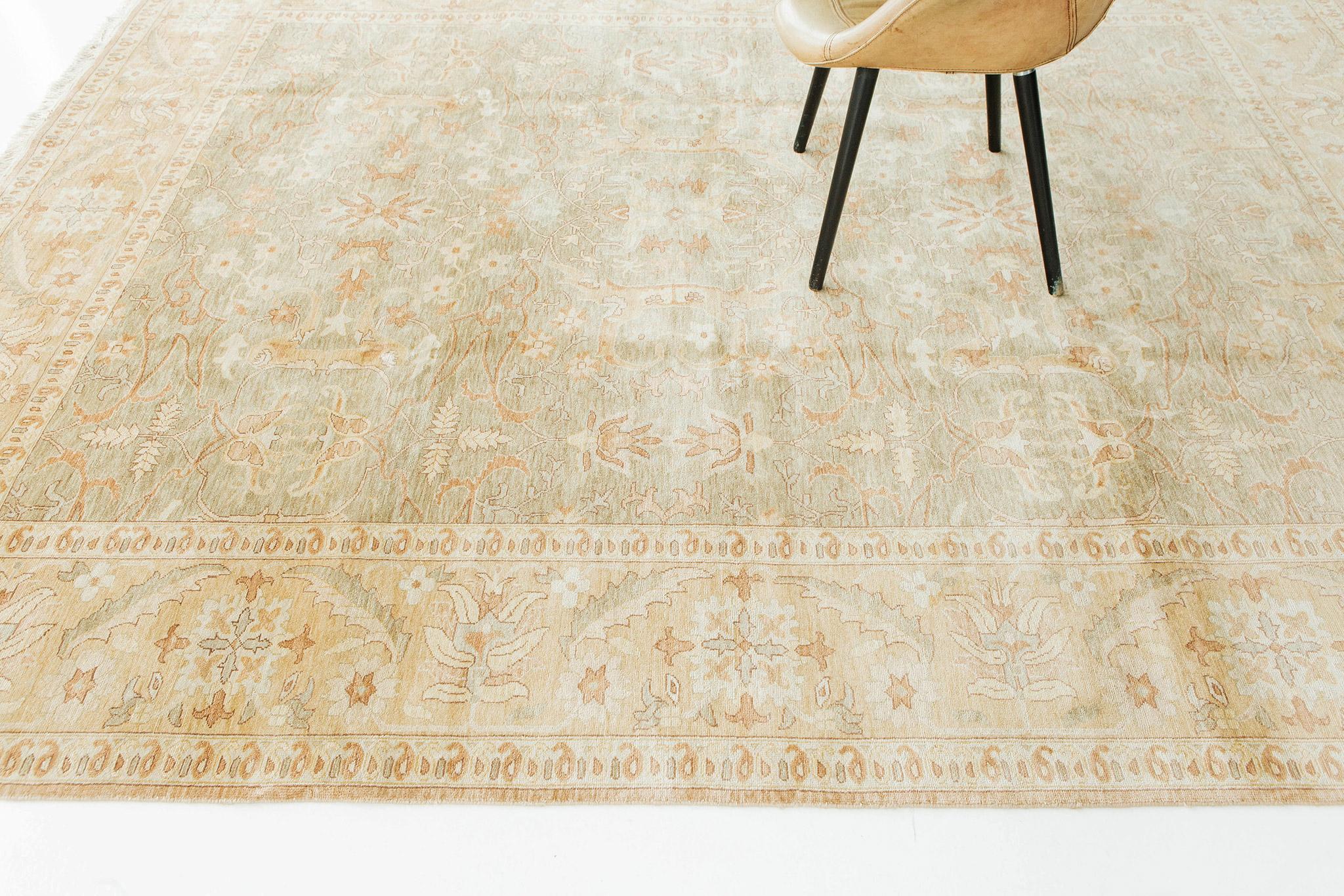 Ägyptischen Oushak-Teppich im Allover-Design im Zustand „Neu“ im Angebot in WEST HOLLYWOOD, CA