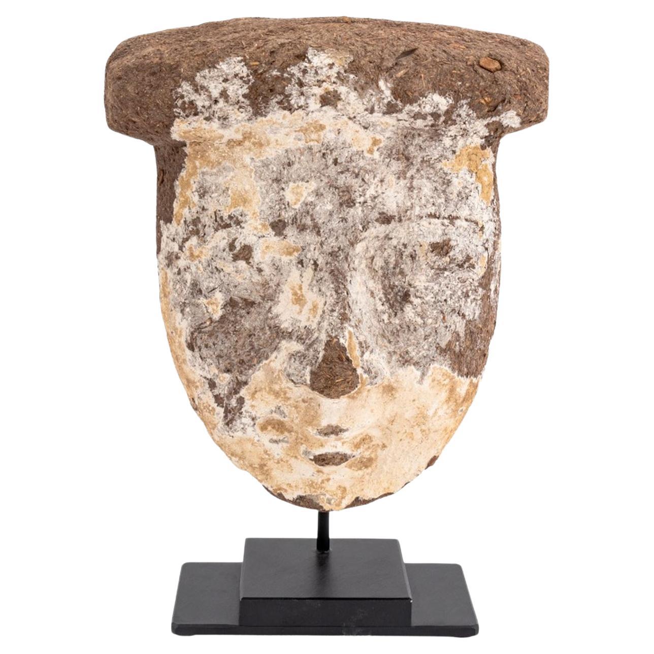 Egyptian Painted Sarcophagus Mask
