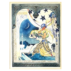 "Egyptian Prince Saif ul Malook with His Love, " by GAN, Swedish Modernist