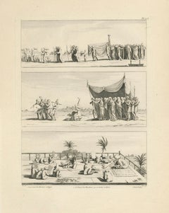 Egyptian Processions and Daily Life, Denon, Napoleon Engraving, 1802