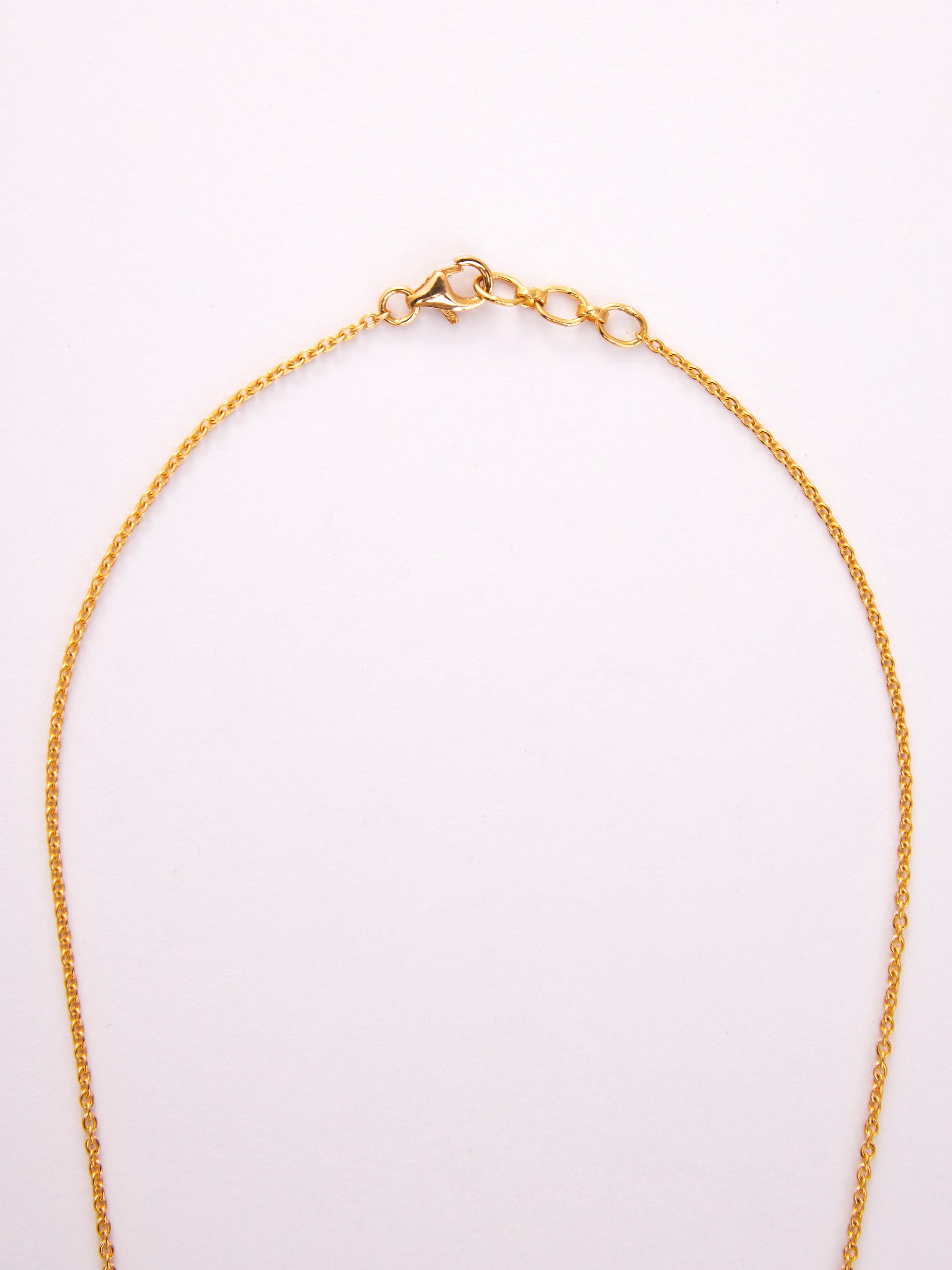 Ägyptische Schutz-Charmkette aus 18 Karat Gold im Zustand „Neu“ im Angebot in Mumbai, IN