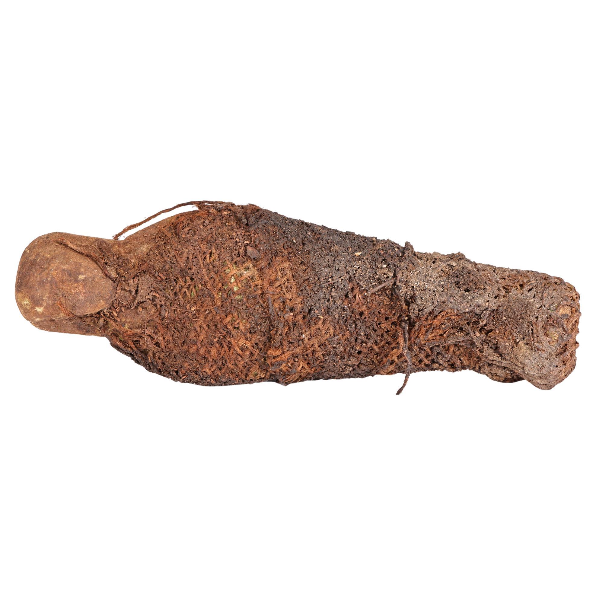Egyptian Ptolemaic Period Mummified Stoneware Shabti Figure