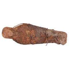 Ägyptische Shabti-Figur aus Mummiertem Steingut aus der Ptolemaischen Periode