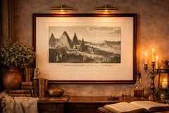 Egyptian Pyramids and the Nile – Antique Geography Engraving, c.1778