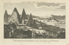 Egyptian Pyramids and the Nile – Antique Geography Engraving, c.1778