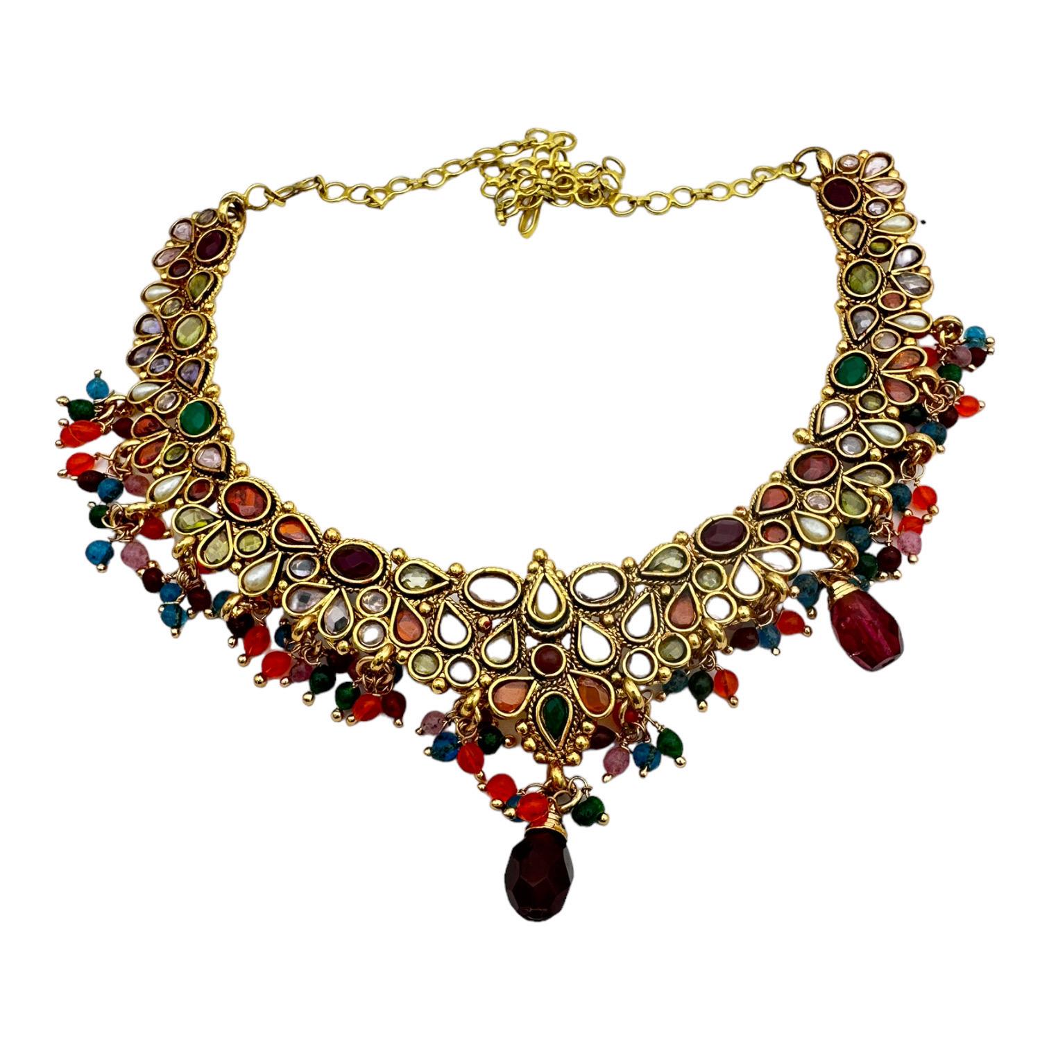 red gem necklace