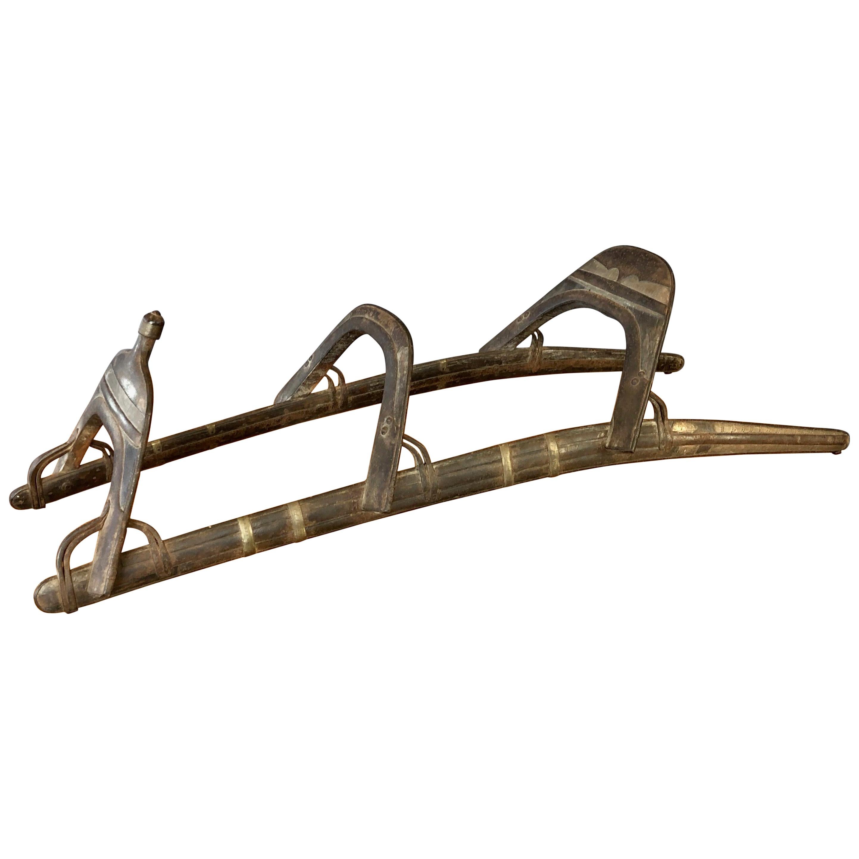 Egyptian Regiment des Dromadaires-Style Brass and Iron Camel Saddle, circa 1800