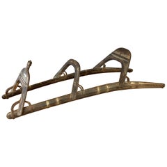 Antique Egyptian Regiment des Dromadaires-Style Brass and Iron Camel Saddle, circa 1800