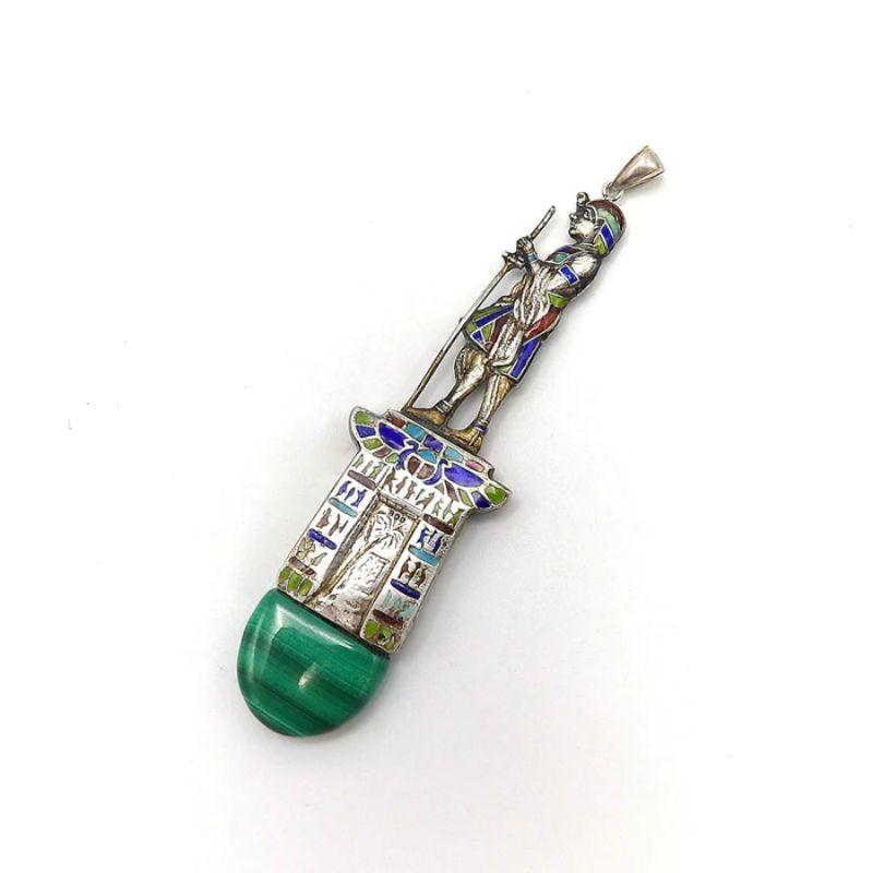 silver egyptian necklace