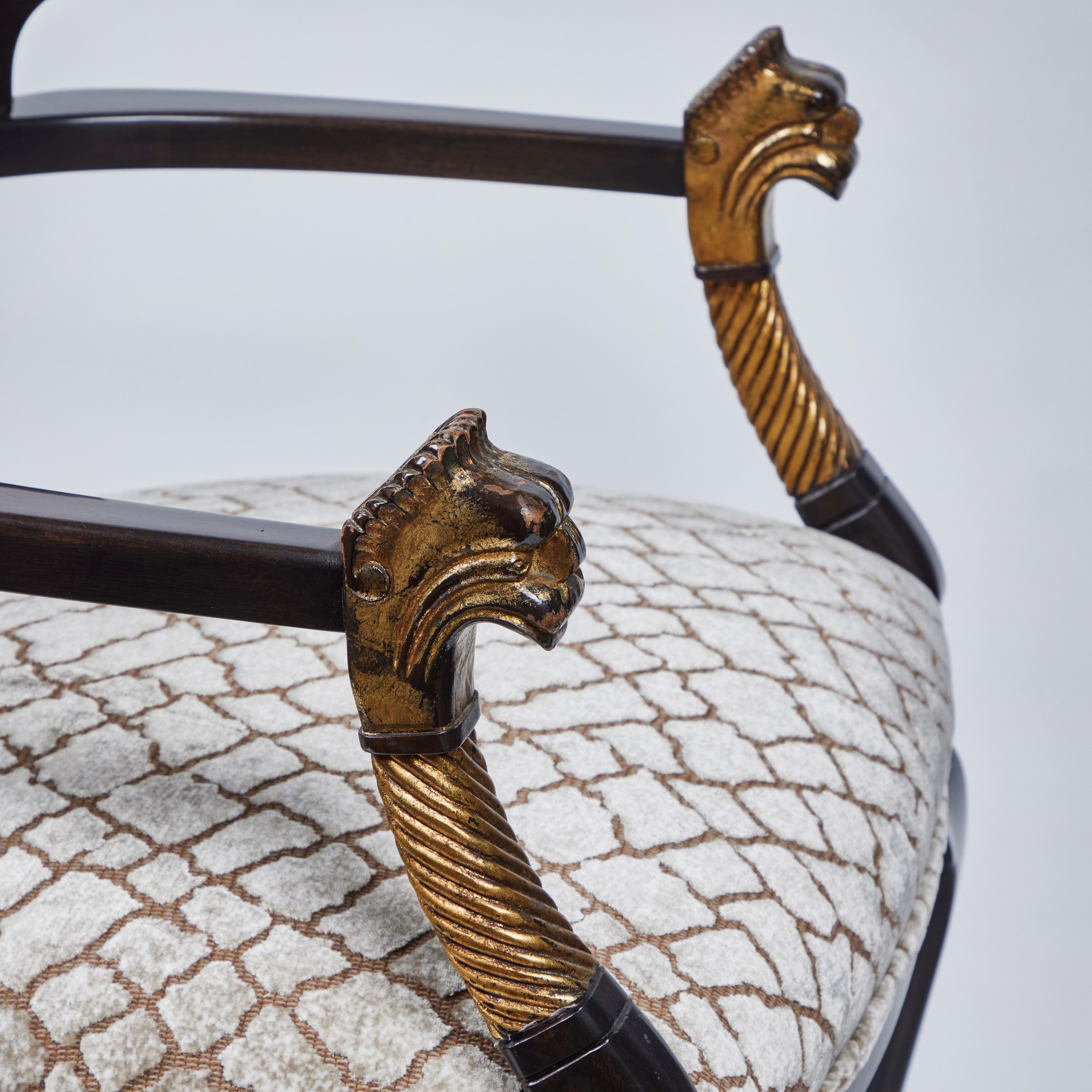 Egyptian Revival Chair, circa early 20th Century 1