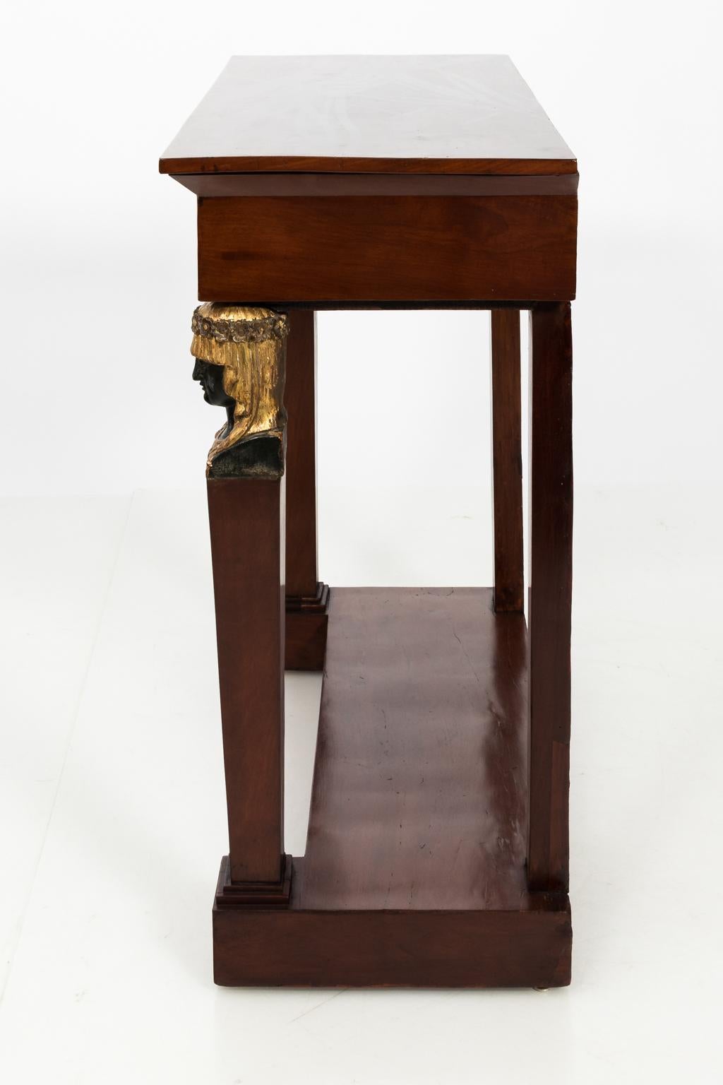 Egyptian Revival Console Table, circa 1880 1