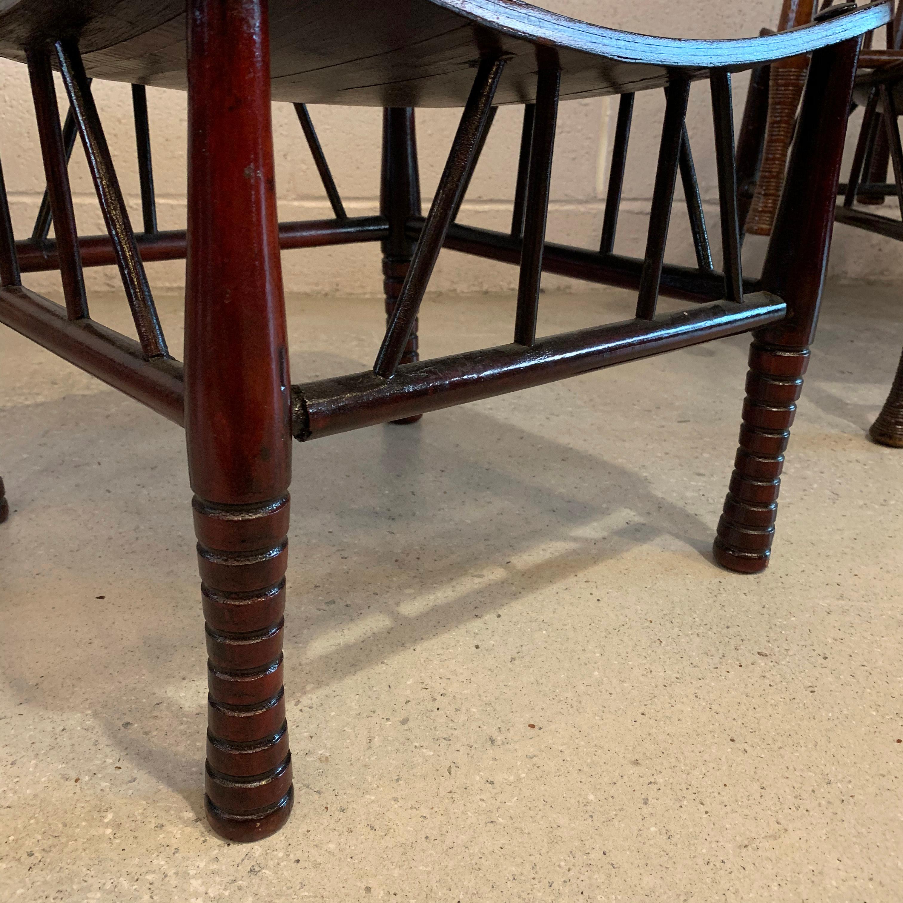 Birdseye Maple Egyptian Revival Dark Maple Thebes Stool, Liberty & Co.