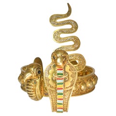 Bracelet Diadème de Toutankhamon de style néo-égyptien, Circa 1930