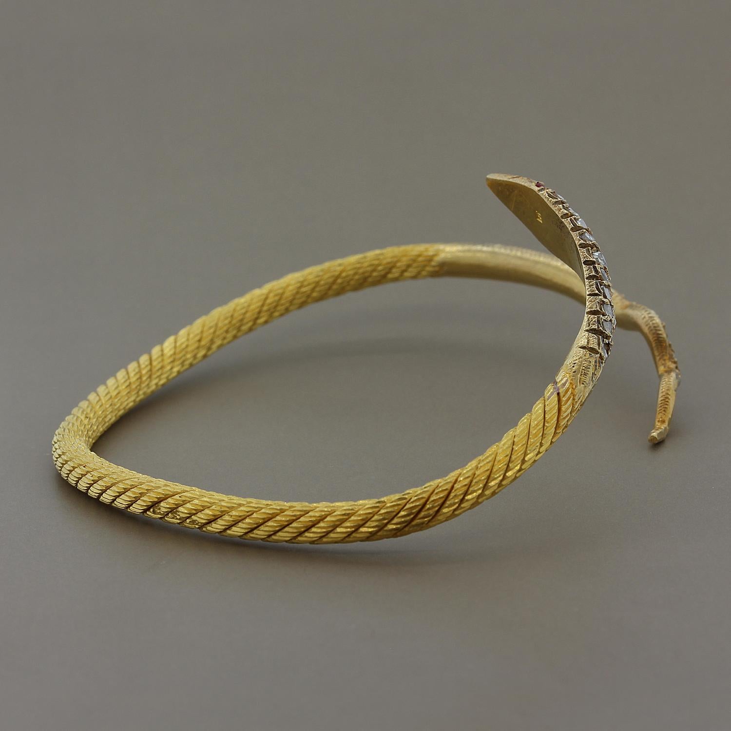 gold serpentine bracelet