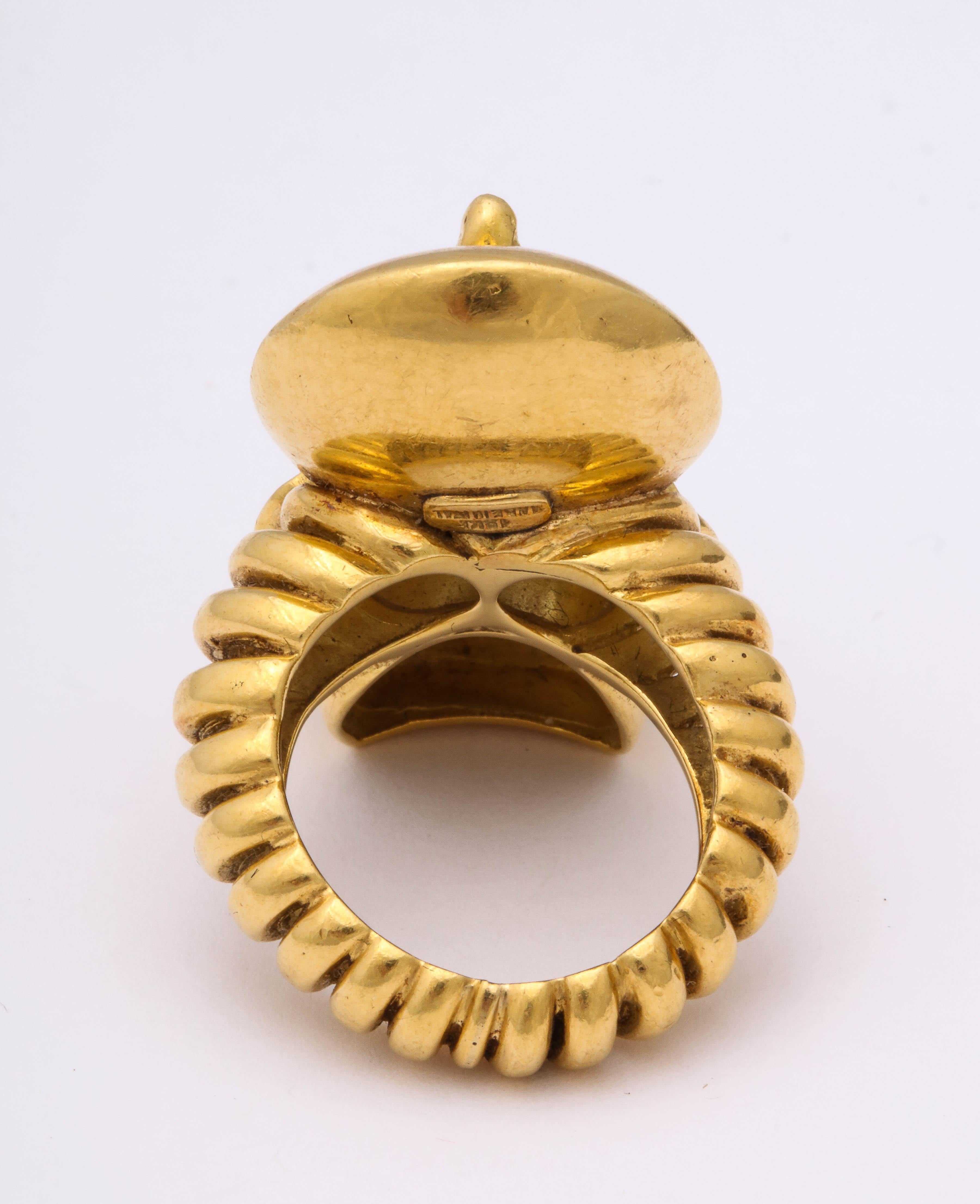 Egyptian Revival Gold Ring 1