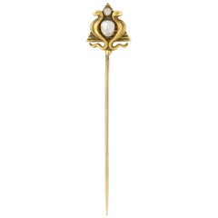 Egyptian Revival Gold Stick Pin