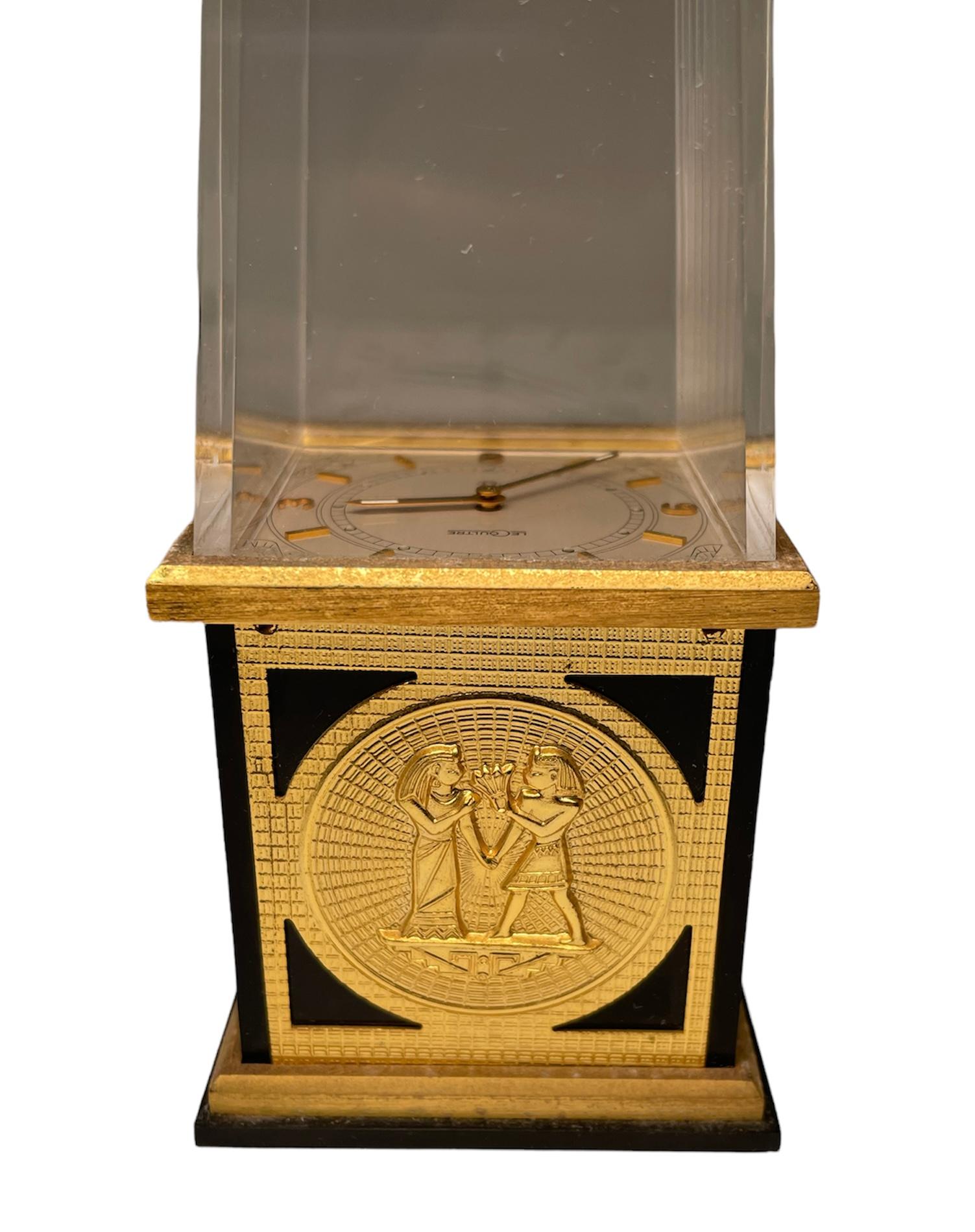 Egyptian Revival Jaeger LeCoultre Desk/Table Clock 3