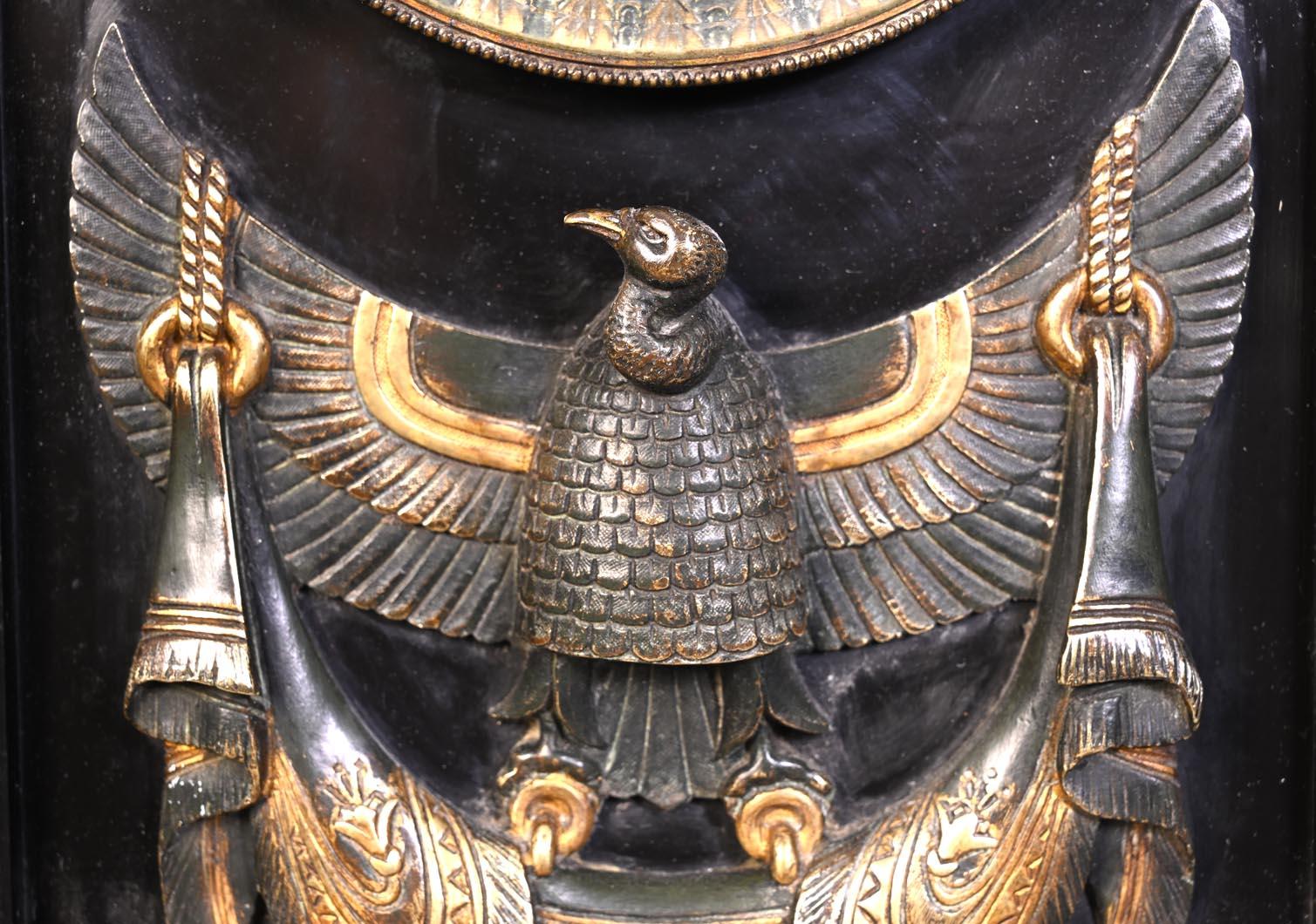 Egyptian Revival Mantel Clock,  19th Century For Sale 4