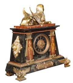 Orologio da tavolo di epoca egiziana venduto al dettaglio da Tiffany & Company