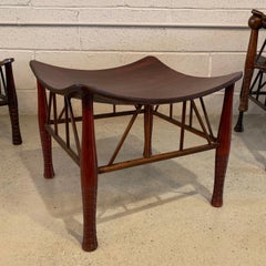 Egyptian Revival Maple Thebes Stool, Liberty & Co.