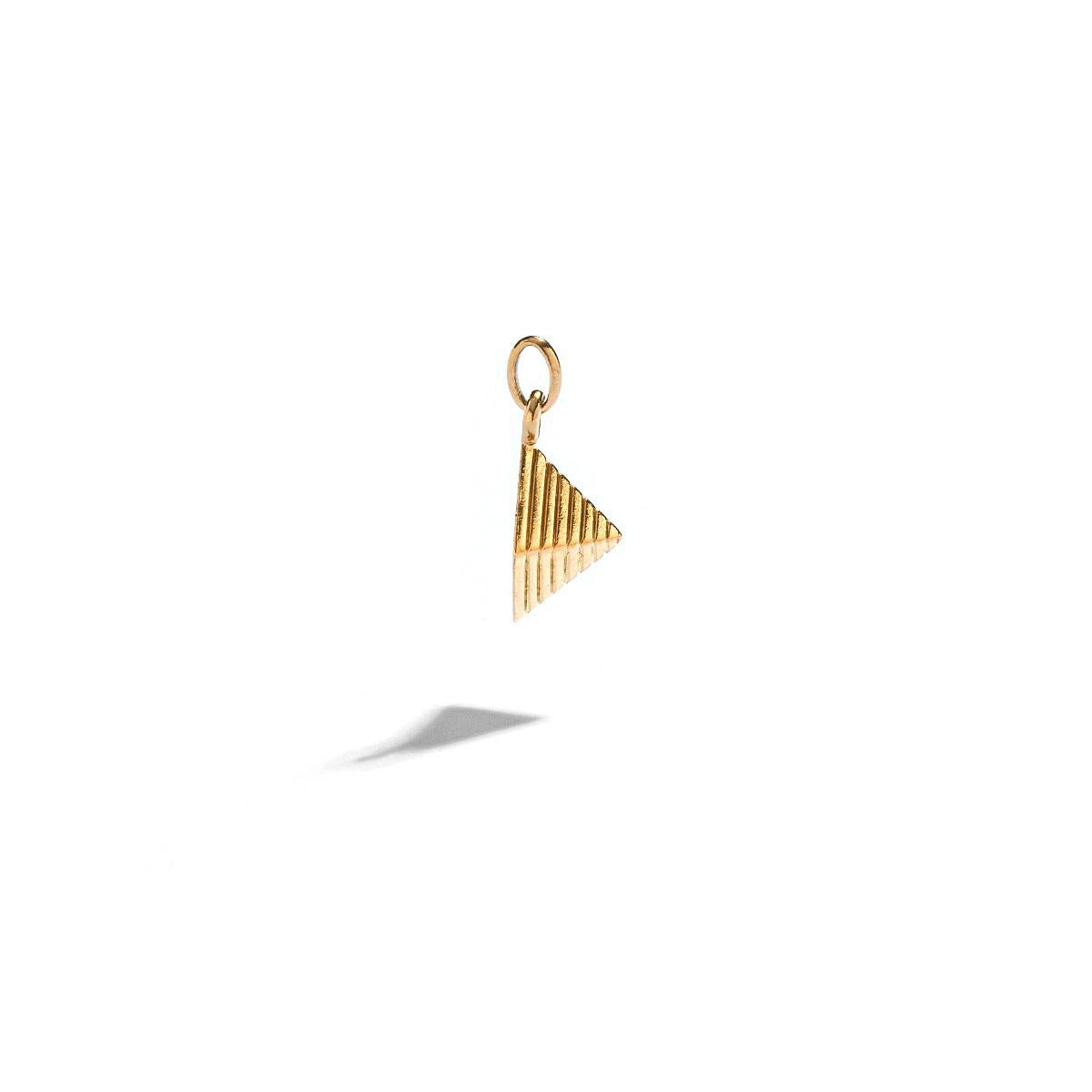 gold pyramid charm