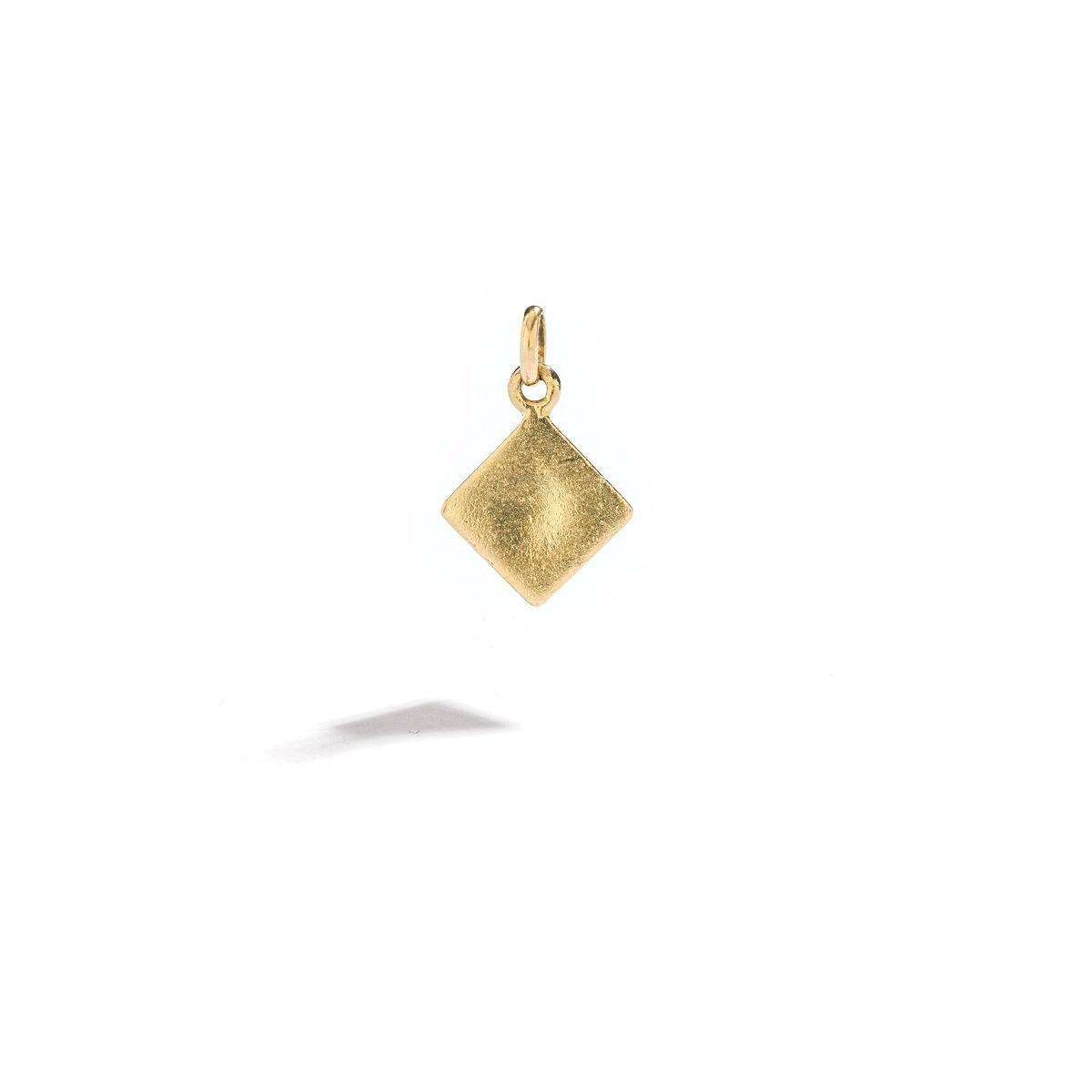 gold pyramid pendant