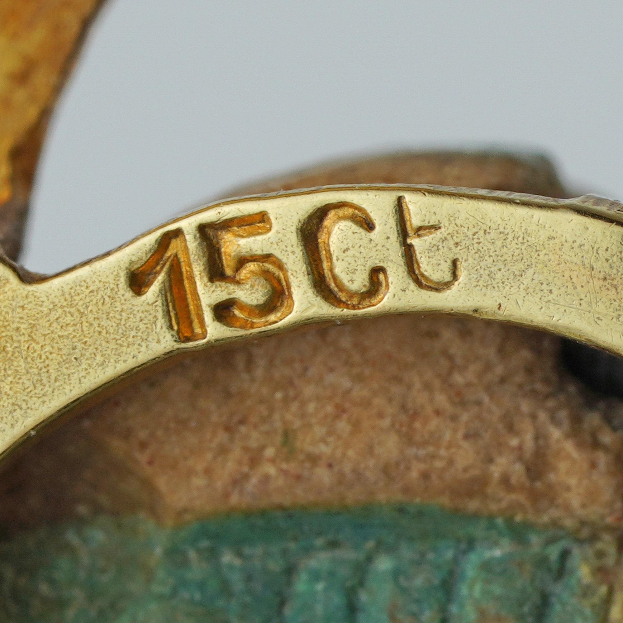 scarab gold pendant