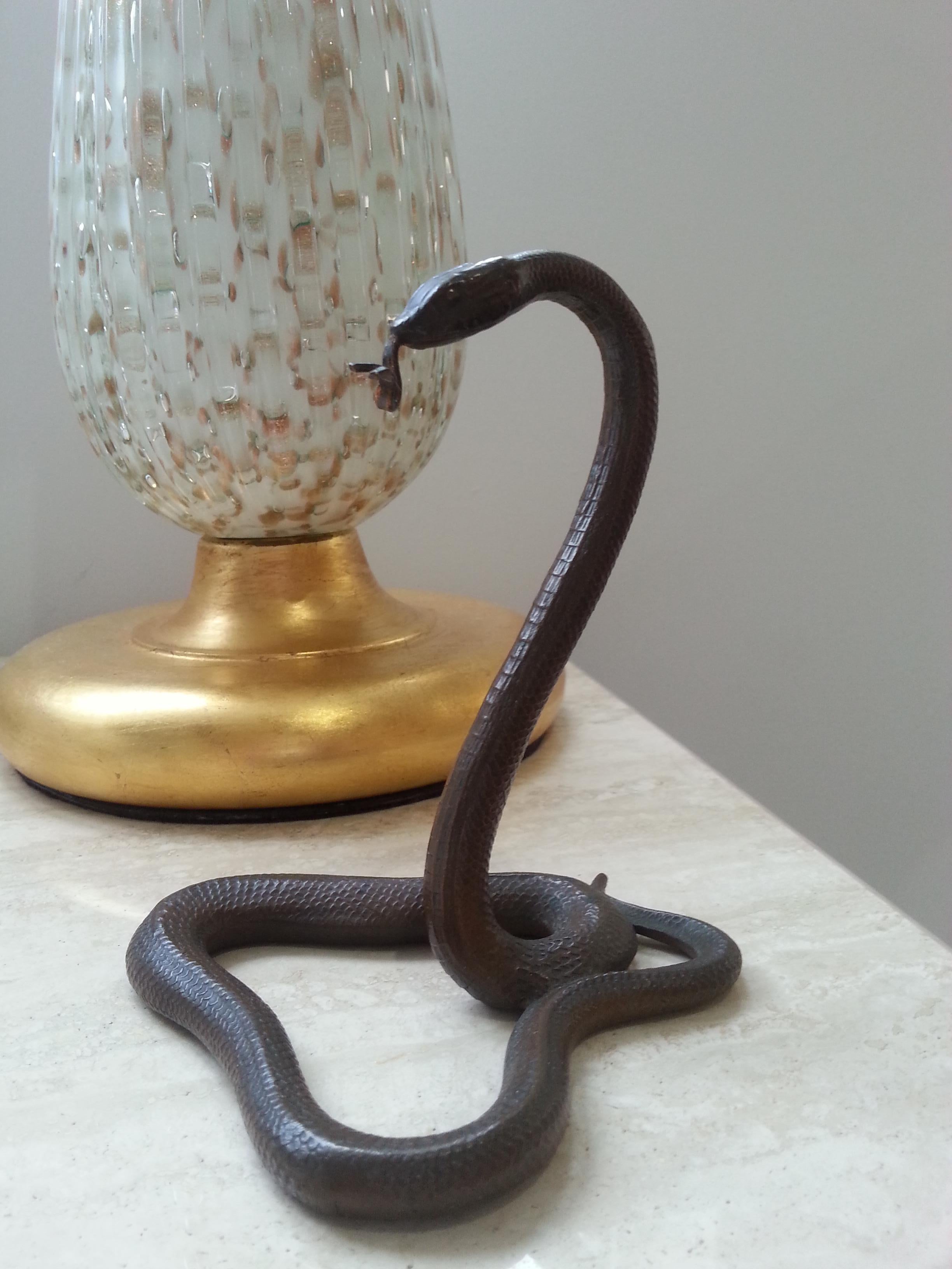 Egyptian Revival Snake Form Pocket Watch Holder In Good Condition In West Palm Beach, FL