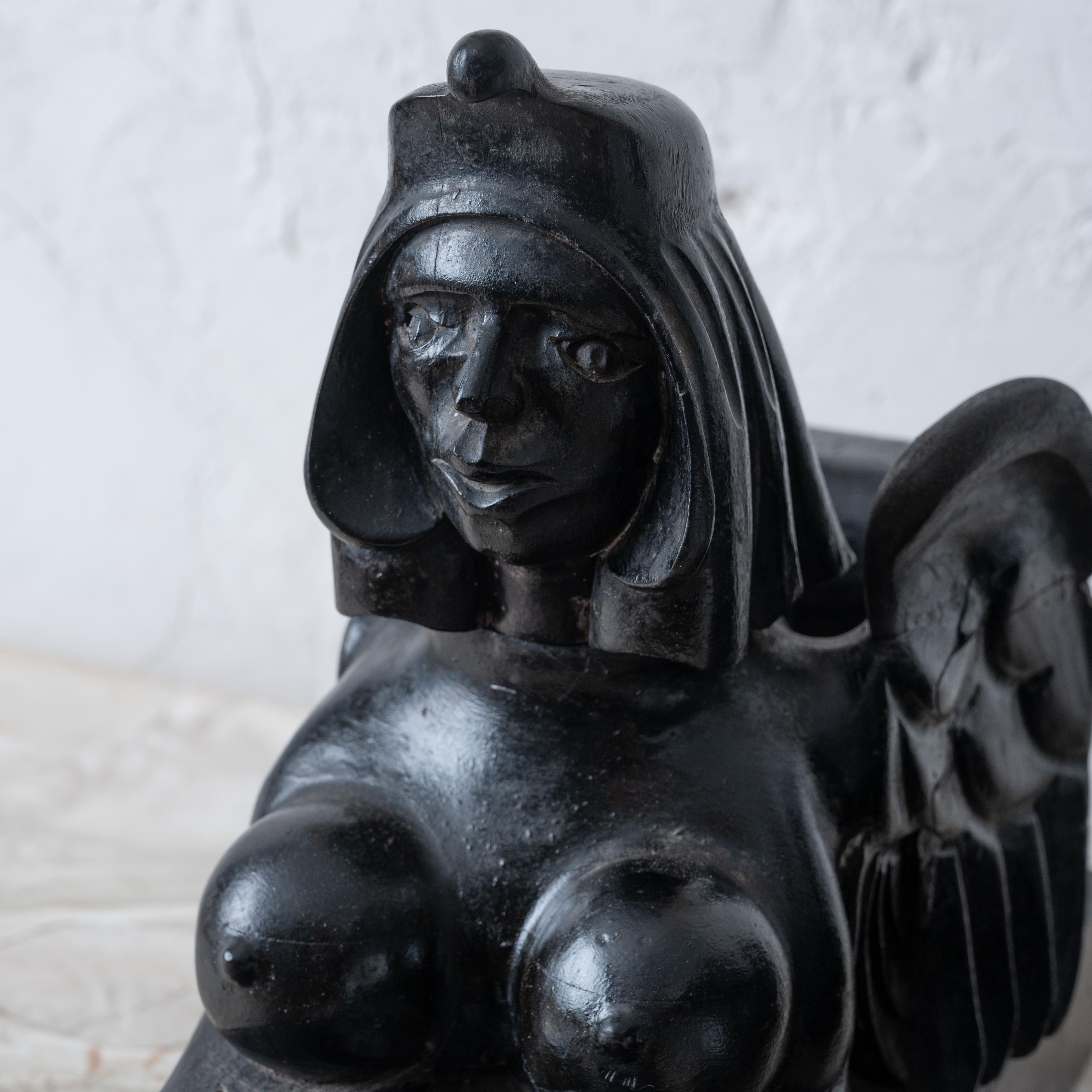Egyptian Revival Sphinx Carvings, c.1880 For Sale 3