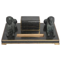 Egyptian Revival Sphinx Inkwell by Maitland Smith
